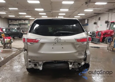2014 Toyota Highlander Xle V6 from USA, damaged, VIN 5TDJKRFHXES041661